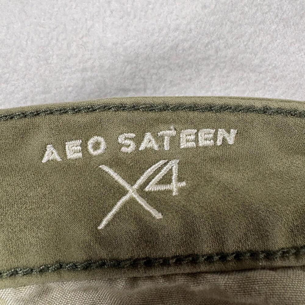 American Eagle Jegging 360 Super Stretch 35x28 Olive Skinny Jeans Womens 8 - Picture 6 of 10